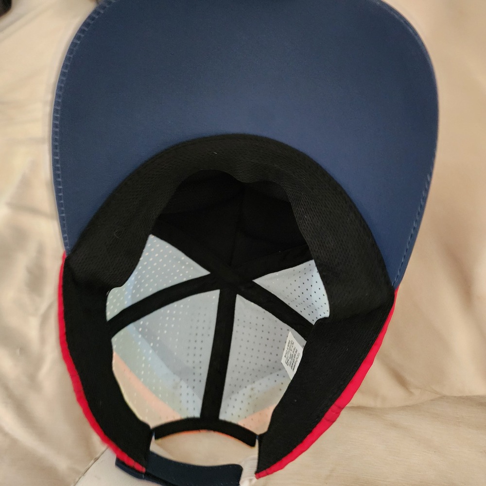 Rabbit Running Hat Unisex OSFM Navy Blue Excellent Rainbow Mesh RAD Performance - Picture 7 of 7